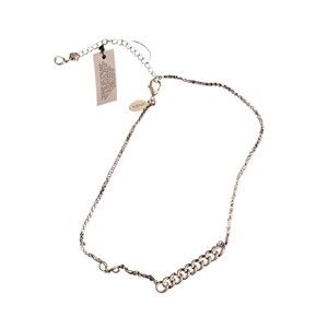 Chico's NWT Lara Status Single Strand Short Silver Tone Chain Necklace Orig. $50